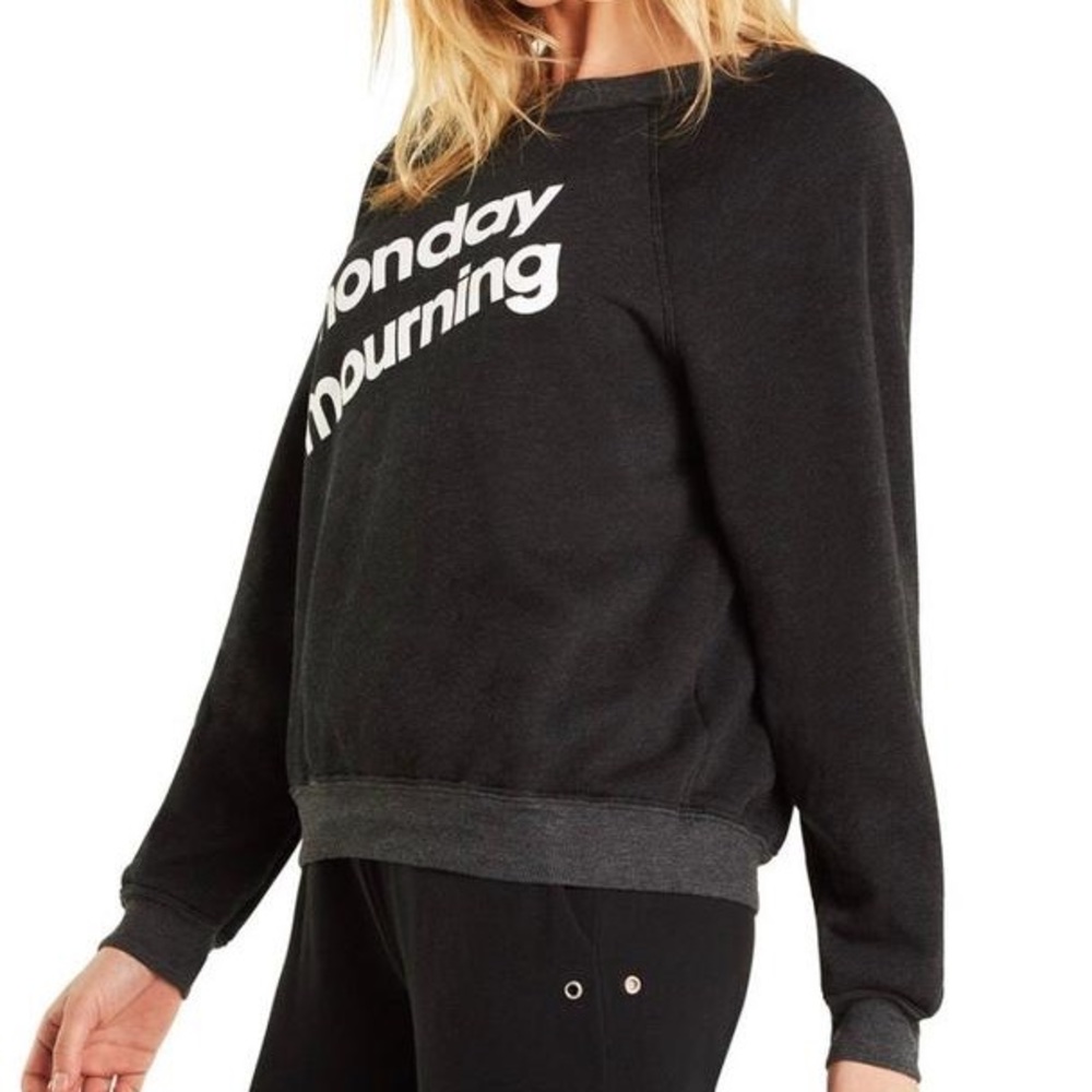 Wildfox Monday mourning sweatshirt pullover top - Picture 4 of 4